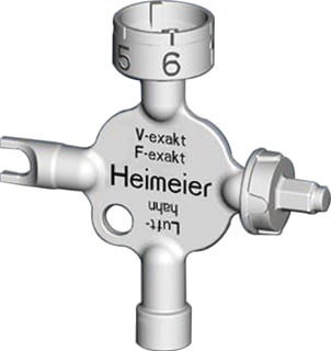 Heimeier - Universeel Toebeh./onderd. radiatorappendage Heim.Instelsleutel