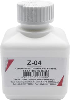 Wentzel - Z-04 Soldeermiddel Soldeerwater 100G Pt