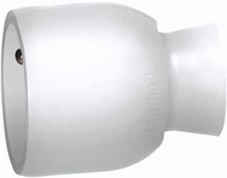 Legrand - Koppelcontactstop (geaard) koppelcon pa wit recht
