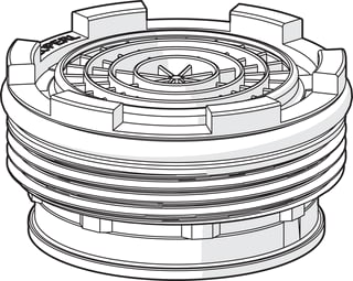 Hansa - Straalregelaar (Mousseur) Afwerk V Wastflkr 170Mm
