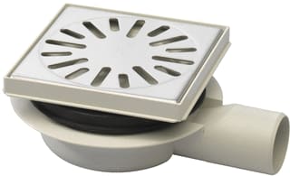 Aquaberg - 4016 Vloerput met 1 aansluiting Kunstsput+Opzt 2Mm Rvs304