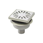 Aquaberg - 4015 Vloerput met 1 aansluiting Knst Put+Opzet 2Mm Rvs 304R