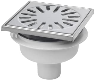 Aquaberg - 4015 Vloerput met 1 aansluiting Put Knstst 304 Rvs