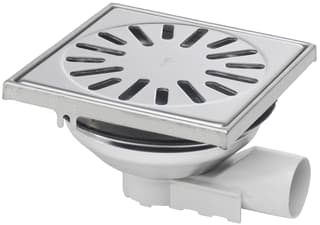 Aquaberg - 4840 Vloerput met 1 aansluiting 150X150 Hv Rvs Put/Roost 40