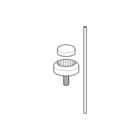 Geberit - Toeb./onderd. bed.elem. spoelsyst. Druktoets Kega 1 Knops