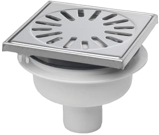 Aquaberg - 4315 Vloerput met 1 aansluiting Abs Put Ve 15X15Cm Rvs304