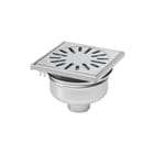 Aquaberg - 4515 Vloerput met 1 aansluiting Rvs Put Ve 15X15Cm Rvs304