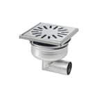 Aquaberg - 4516 Vloerput met 1 aansluiting Rvs Put Ve 15X15Cm Rvs304