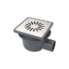 Aquaberg - 4021 Vloerput met 1 aansluiting Abs Put Nv 20X20Cm Rvs304