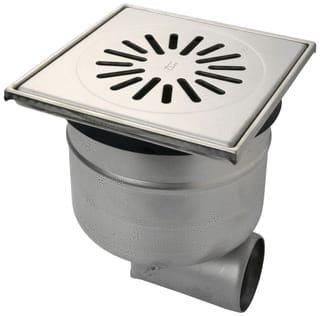 Aquaberg - Vloerput met 1 aansluiting Rvs Put Ve 20X20Cm Rvs316 6421