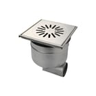 Aquaberg - Vloerput met 1 aansluiting Rvs Put Ve 20X20Cm Rvs316 6421