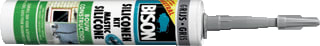 Bison - Bouw Afdichtingsmiddel Bison Silic.Kit Grijs Kk