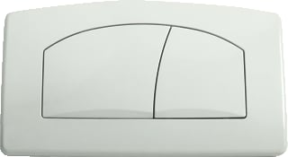 Rezi - Quick-Fit Bedieningsplaat spoelsysteem Bed Paneel Frnt Duo Wit