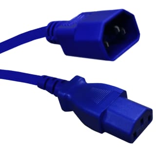 Ratio Electric - Jumper cord Aansluitleiding Kab C14-C13 0,5M Bl
