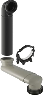 Geberit - Monolith Aansluitgarnituur wandcloset Afv.V/Stnd M/Sprb