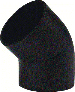 Wavin - Fitting met 2 aansluitingen Pe Bocht 45Gr Zw 56