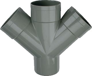 Wavin - Wadal Fitting met 4 aansluitingen Wadl Dubb T-St 45G 110 3M/S L