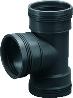 Wavin - Wafix Fitting met 3 aansluitingen Wafx Pp T-St 88,5Gr 125 3M Zwr