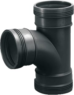 Wavin - Wafix Fitting met 3 aansluitingen Wafx Pp Str-T 88,5Gr 110 3M Zw