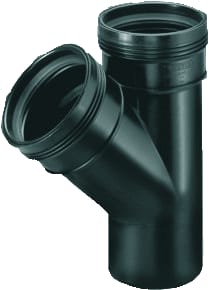 Wavin - Wafix Fitting met 3 aansluitingen Wafx Pp T-St 45Gr 110 2Ms Zwrt