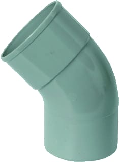 Wavin - HWA Fitting met 2 aansluitingen Bocht 45Gr 100 M/S
