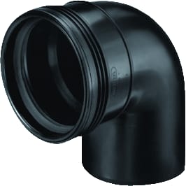 Wavin - Wafix Fitting met 2 aansluitingen Wafx Pp Bocht 88,5Gr 50 M/S Zw