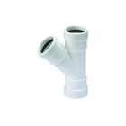 Wavin - Wafix Fitting met 3 aansluitingen Wafx Pp T-St 45Gr 40 2Ms Wit