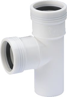 Wavin - Wafix Fitting met 3 aansluitingen Wafx Pp T-St 88,5Gr 40 2Ms Wit