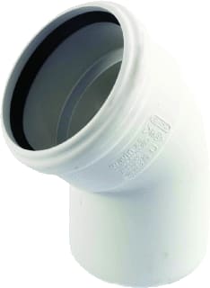 Wavin - AS Fitting met 2 aansluitingen schuifft2 as bocht 45 58