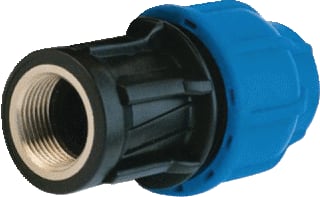 Wavin - FIP Magnum Fitting met 2 aansluitingen Kopp 25X3/4" Bid Pn16