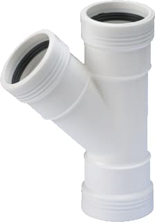 Wavin - Wafix Fitting met 3 aansluitingen Wafx Pp T-St 45Gr 50 3M Wit
