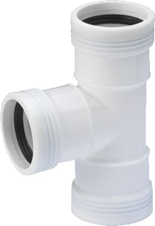 Wavin - Wafix Fitting met 3 aansluitingen Wafx Pp T-St 88,5Gr 40 3M Wit