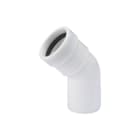 Wavin - Wafix Fitting met 2 aansluitingen Wafx Pp Bocht 45Gr 40 M/S Wit