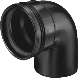 Wavin - Wafix Fitting met 2 aansluitingen Wafx Pp Bocht 88,5Gr 75 M/S Zw