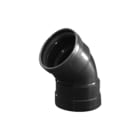 Wavin - Wafix Fitting met 2 aansluitingen Wafx Pp Bocht 45Gr 125 M/M Zwr