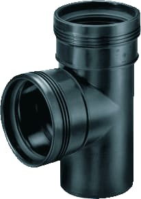 Wavin - Wafix Fitting met 3 aansluitingen Wafx Pp T-St 88,5Gr 50 2Ms Zwr