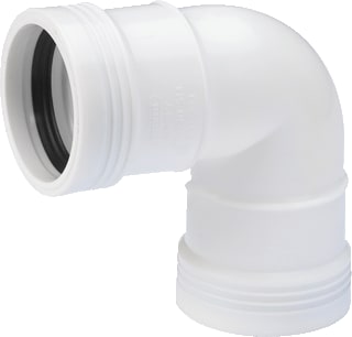 Wavin - Wafix Fitting met 2 aansluitingen Wafx Pp Bocht 88,5Gr 40 M/M Wi