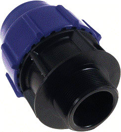 Wavin - FIP Magnum Fitting met 2 aansluitingen Schroefko 40X1" Bud Pn16