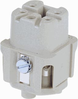 Harting - HAN A Contactblok v rechthoekige connect. Buscontdr 4P+A Xd