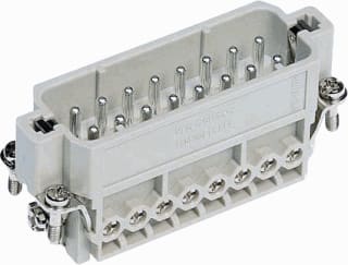 Harting - HAN A Contactblok v rechthoekige connect. Sticontdr 16P+A