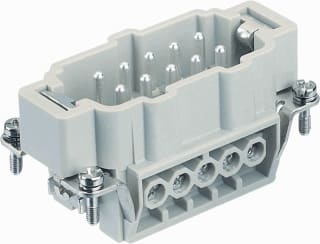 Harting - HAN E Contactblok v rechthoekige connect. Sticontdr Han E10P+A