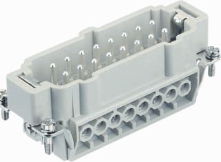 Harting - HAN E Contactblok v rechthoekige connect. Sticontdr Han E16P+A