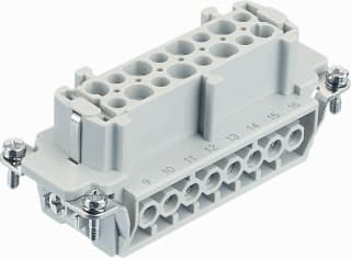 Harting - HAN E Contactblok v rechthoekige connect. Buscontdr Han E16P+A