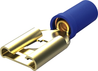 AMP - INSULATED TERMINALS AND SPLICES FASTON TERMINALS - PRE-INSULATED Aderdoorverbinder rond/vlak fasti bl  735160     ds100