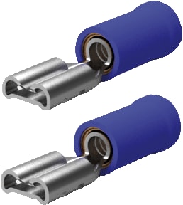 AMP - INSULATED TERMINALS AND SPLICES PIDG TERMINALS AND SPLICES Aderdoorverbinder rond/vlak fast bl 9-160477-2 ds100