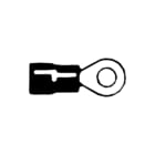 AMP - INSULATED TERMINALS AND SPLICES PLASTI-GRIP TERMINALS Perskabelschoen voor koperkabel ringtong 321045-0 ds100