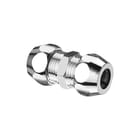 Schell - Fitting met 2 aansluitingen Sl Dubb Kopp 1/2X1/2" Chr