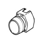 EAO - Serie 04 Drukknop frontelement Drkknp Rond Zwart Puls Xd