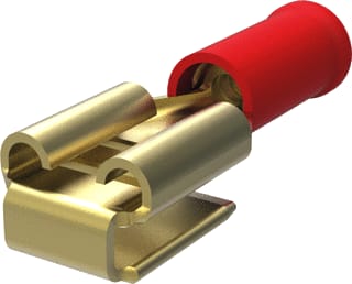 AMP - INSULATED TERMINALS AND SPLICES FASTON TERMINALS - PRE-INSULATED Aderdoorverbinder rond/vlak fastp rd 160834-2 ds50