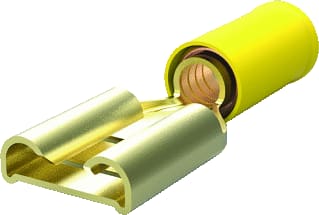 AMP - INSULATED TERMINALS AND SPLICES FASTON TERMINALS - PRE-INSULATED Aderdoorverbinder rond/vlak fast gl  160314-2     ds50